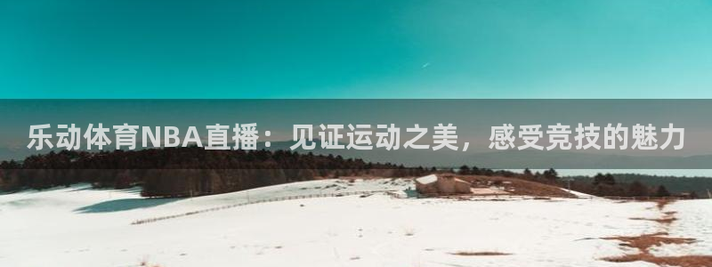 黑白体育 直播：乐动体育NBA直播：见证运动之美，感受竞技的魅力